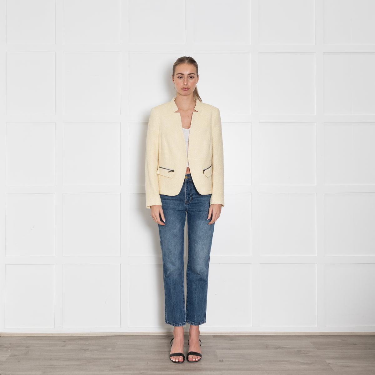Helene Berman For Trilogy Yellow Tweed Jacket
