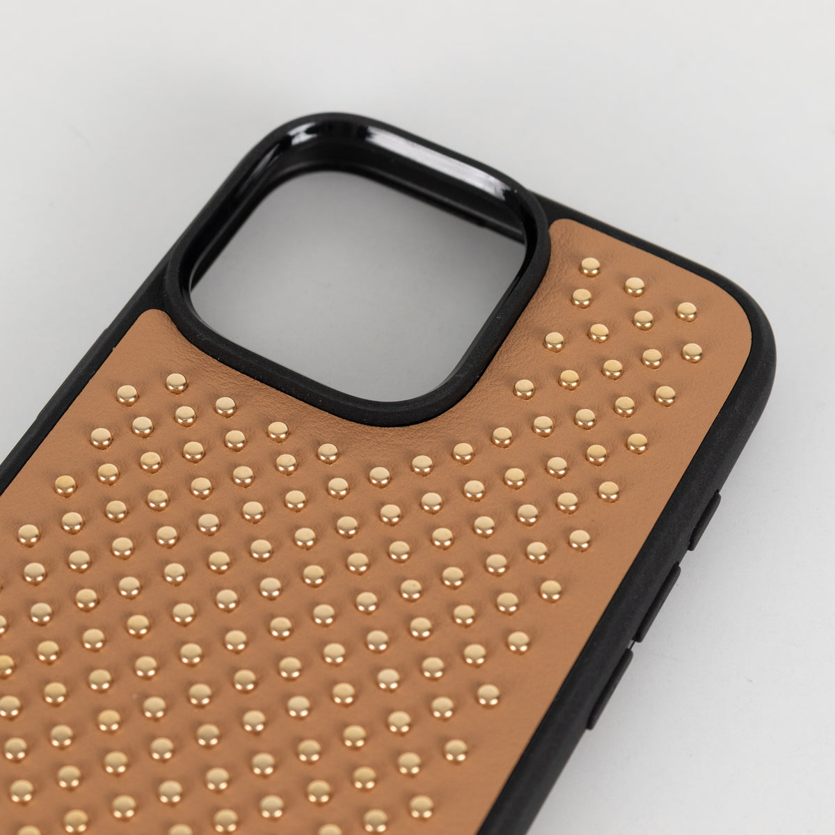 Prada Tan Studded Phone Case
