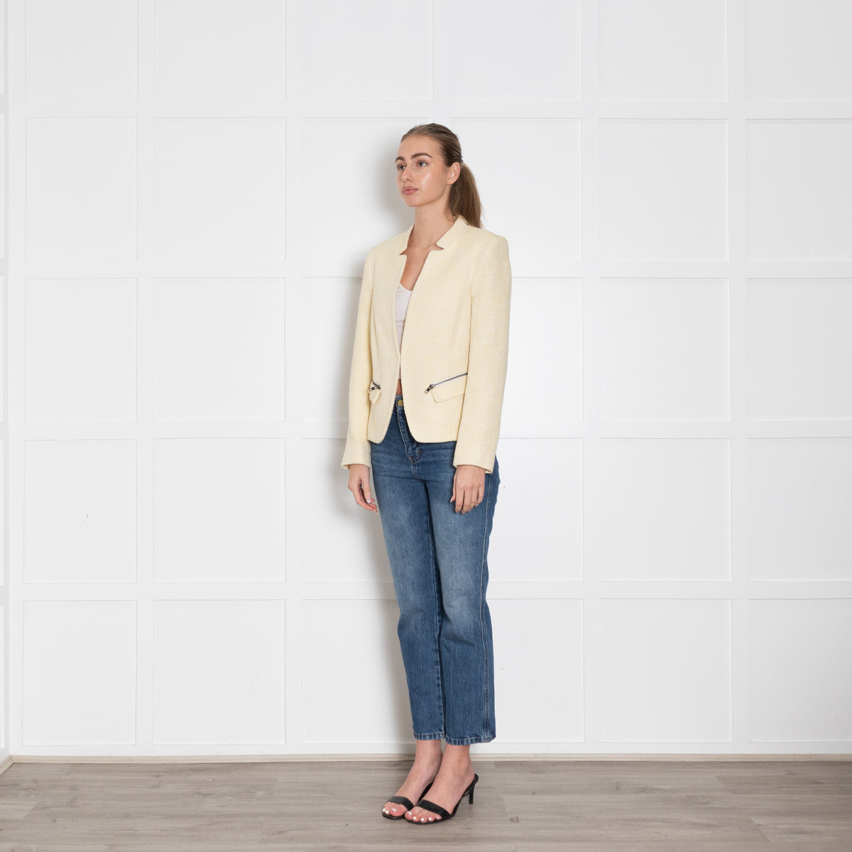 Helene Berman For Trilogy Yellow Tweed Jacket