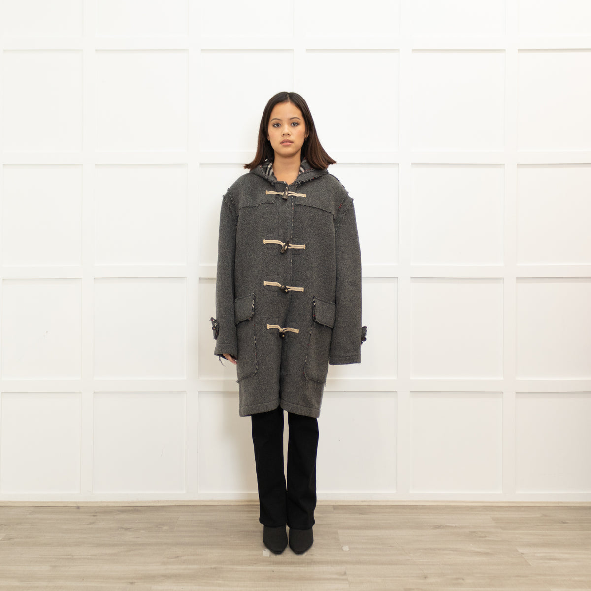 Burberry Grey Duffle Coat