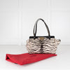 Valentino Rockstud Zebra Print Pony Skin Handbag