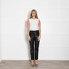 Reformation Veda Black Leather Trousers