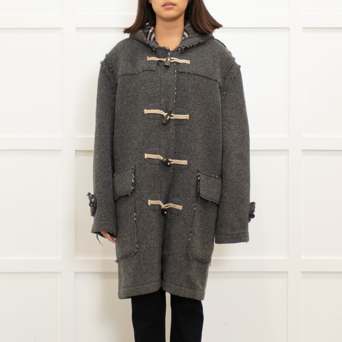 Burberry Grey Duffle Coat