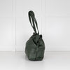 Loewe Green Flamenco Knot Large Leather Clutch Bag