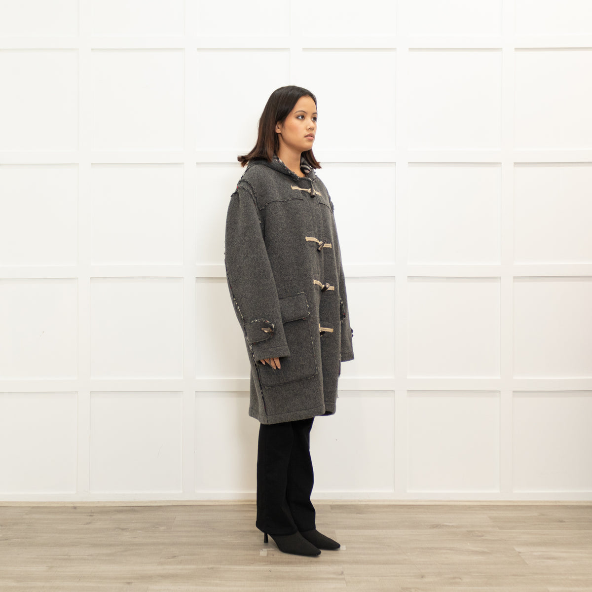 Burberry Grey Duffle Coat