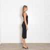Mother of All Black Scuba Cutout Shift Dress