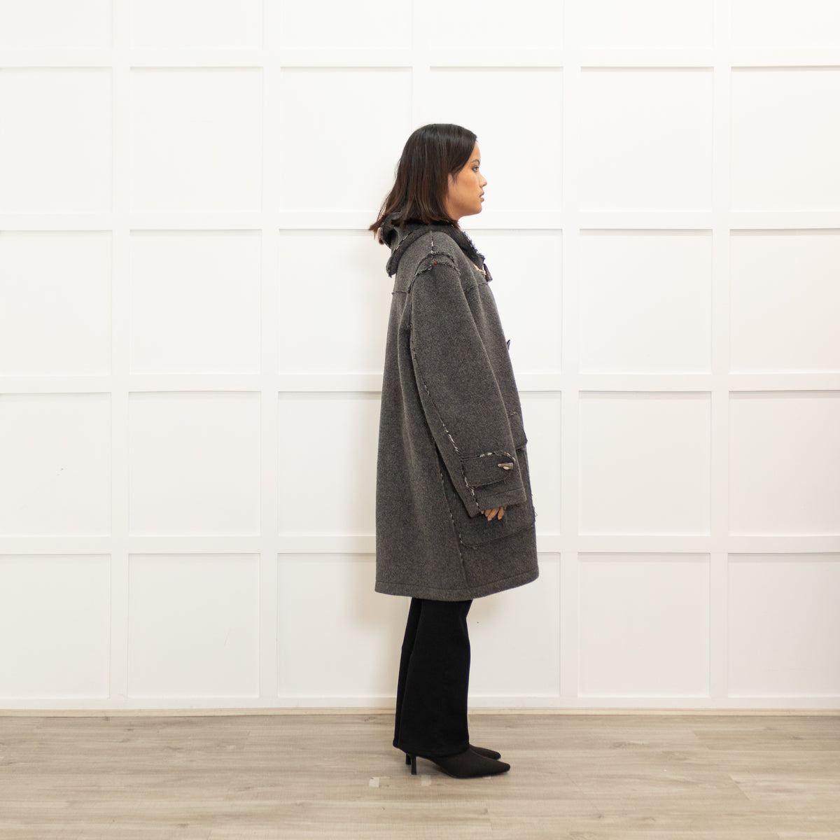 Burberry Grey Duffle Coat