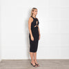 Mother of All Black Scuba Cutout Shift Dress