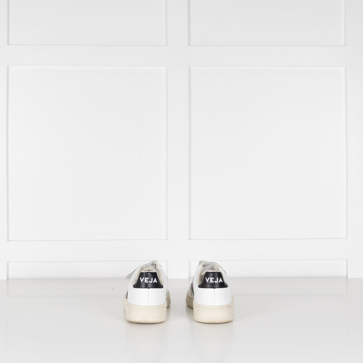 Veja White Velcro Logo Trainers