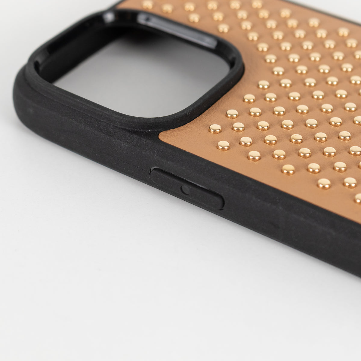 Prada Tan Studded Phone Case