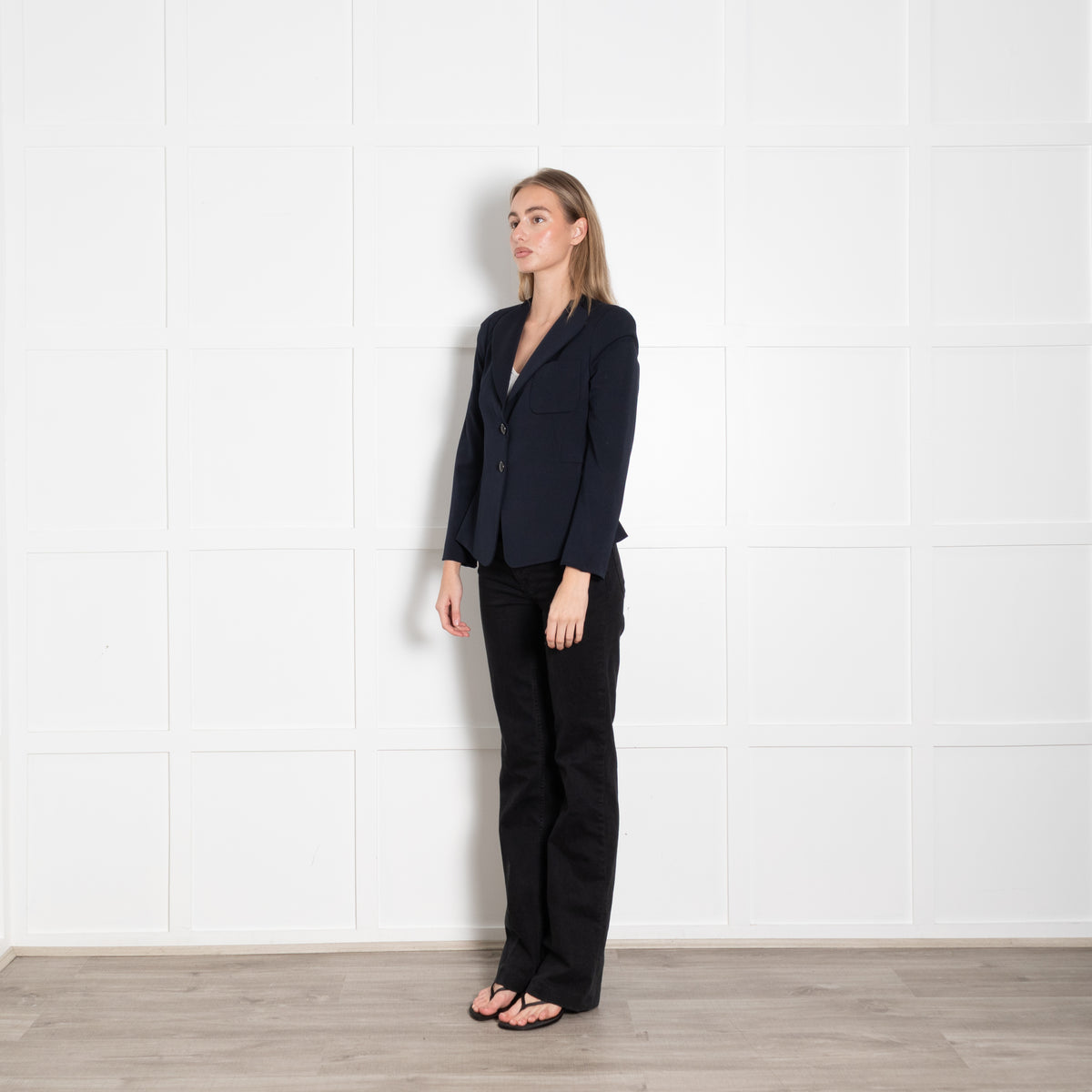 Emporio Armani Navy Tailored Blazer Jacket