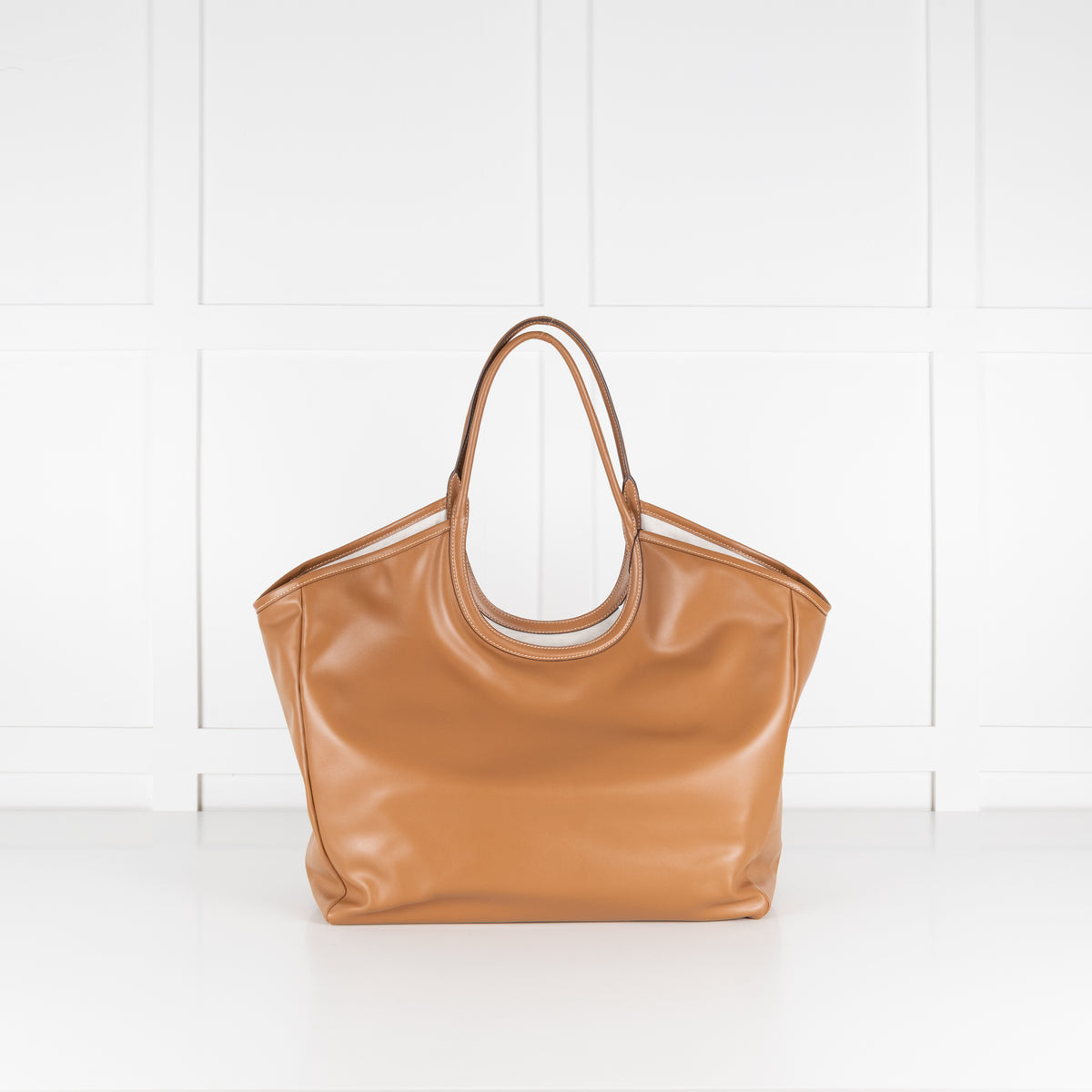 Miu Miu Brown Ivy Leather Tote