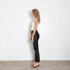 Reformation Veda Black Leather Trousers