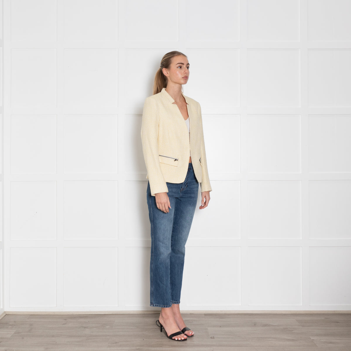 Helene Berman For Trilogy Yellow Tweed Jacket