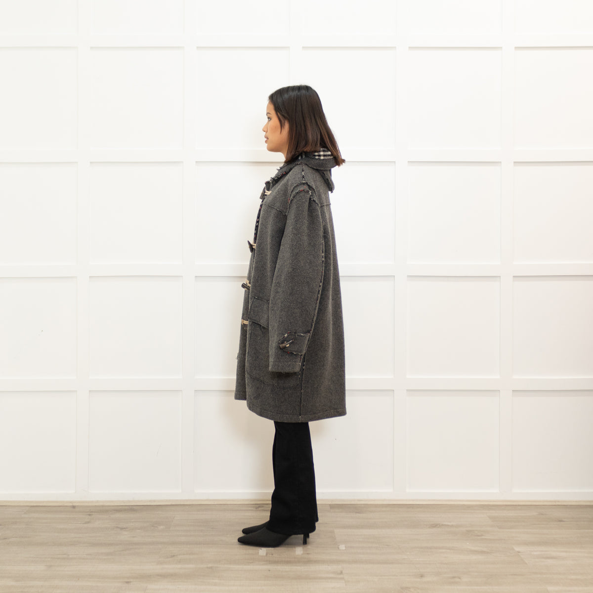 Burberry Grey Duffle Coat