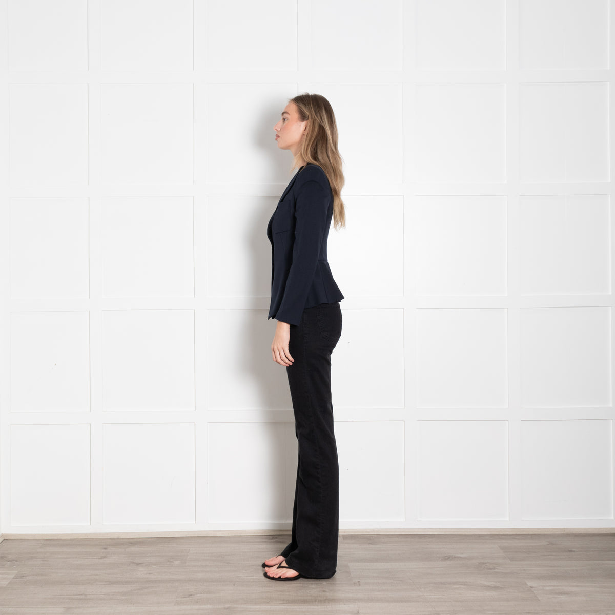 Emporio Armani Navy Tailored Blazer Jacket