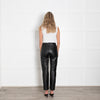 Reformation Veda Black Leather Trousers