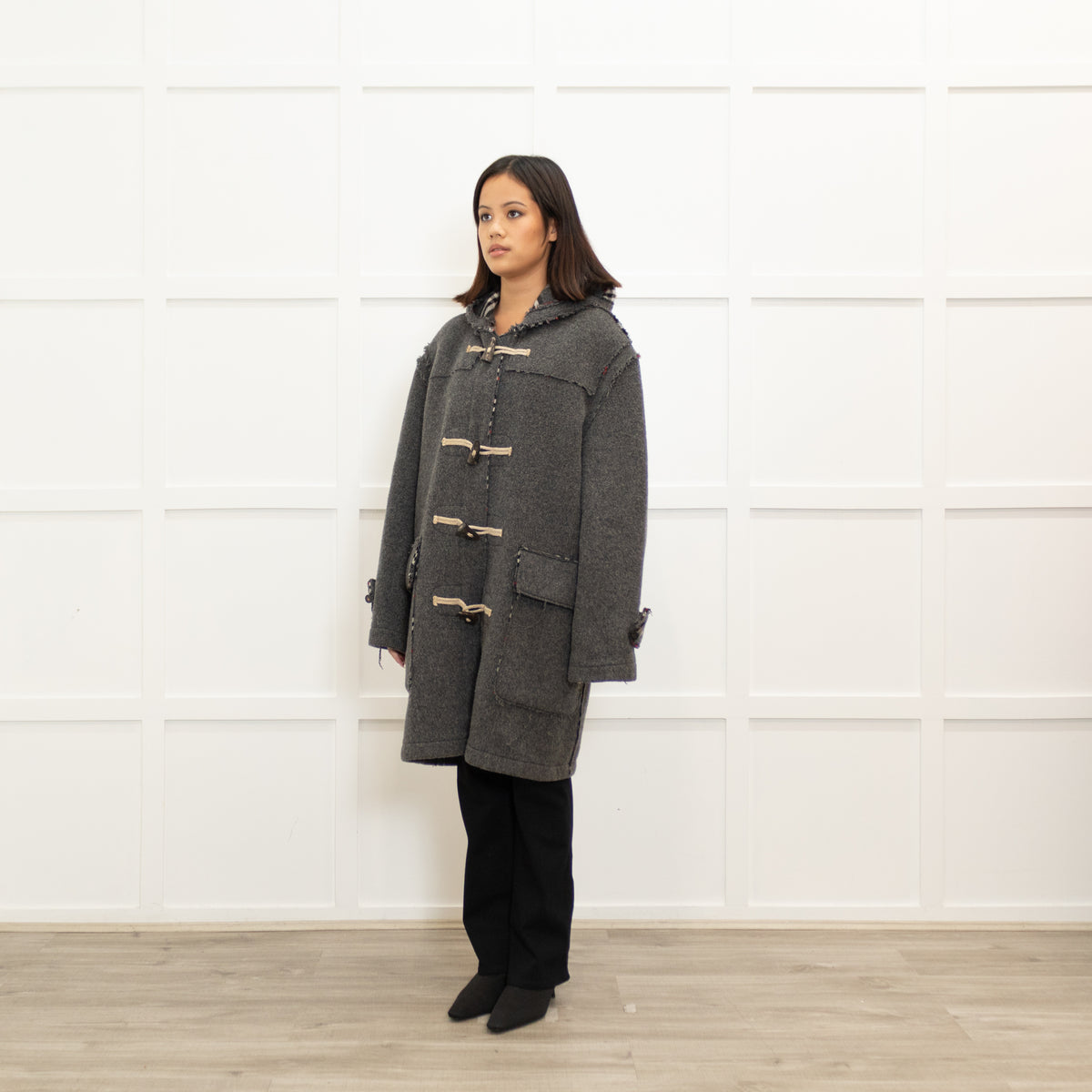 Burberry Grey Duffle Coat