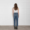 Current Elliott Blue Wash Cropped Straight Jeans