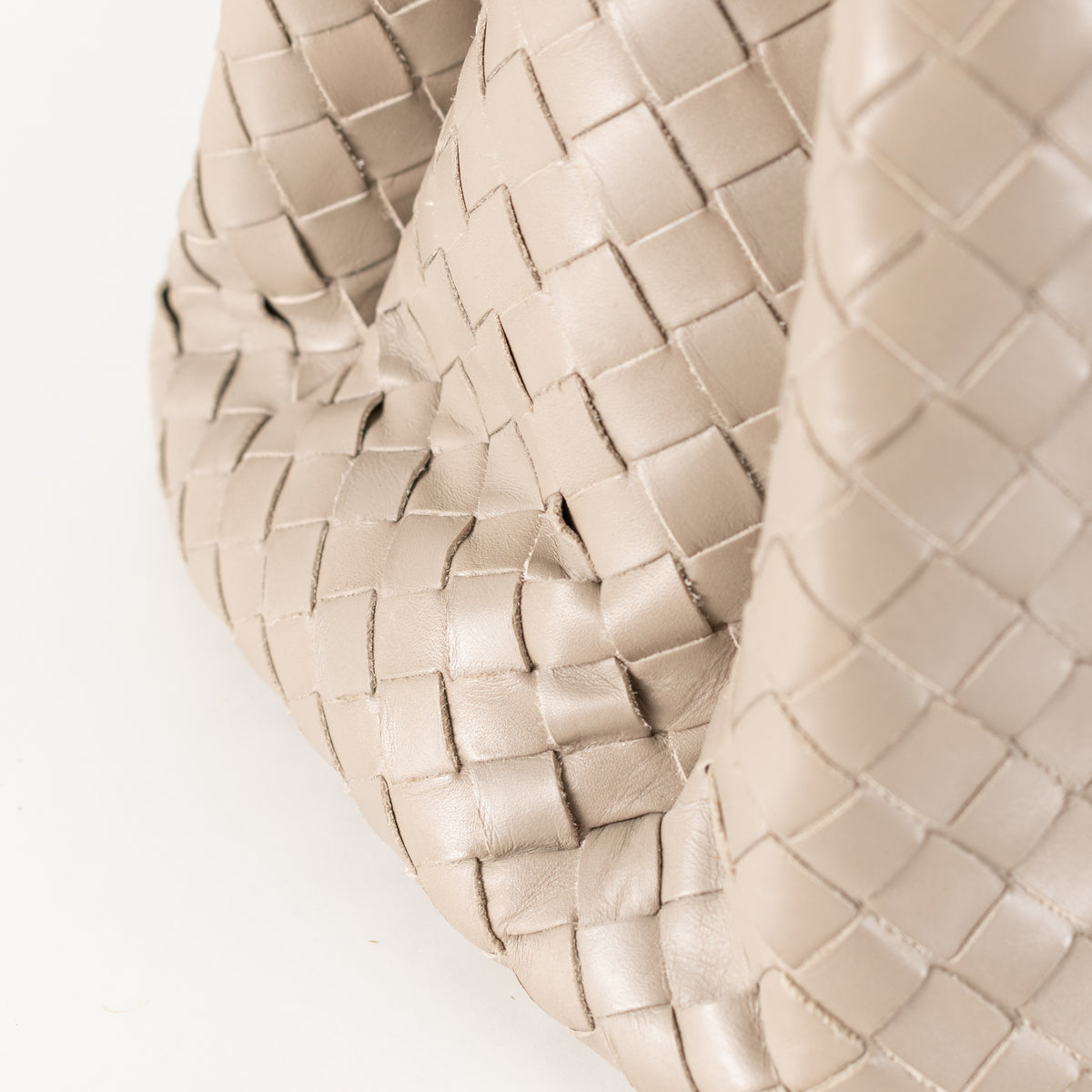 Bottega Veneta Taupe Intrecciato Leather Roma Bag