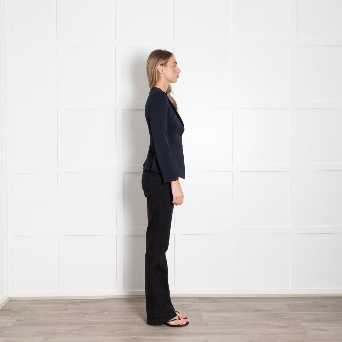 Emporio Armani Navy Tailored Blazer Jacket