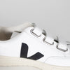Veja White Velcro Logo Trainers