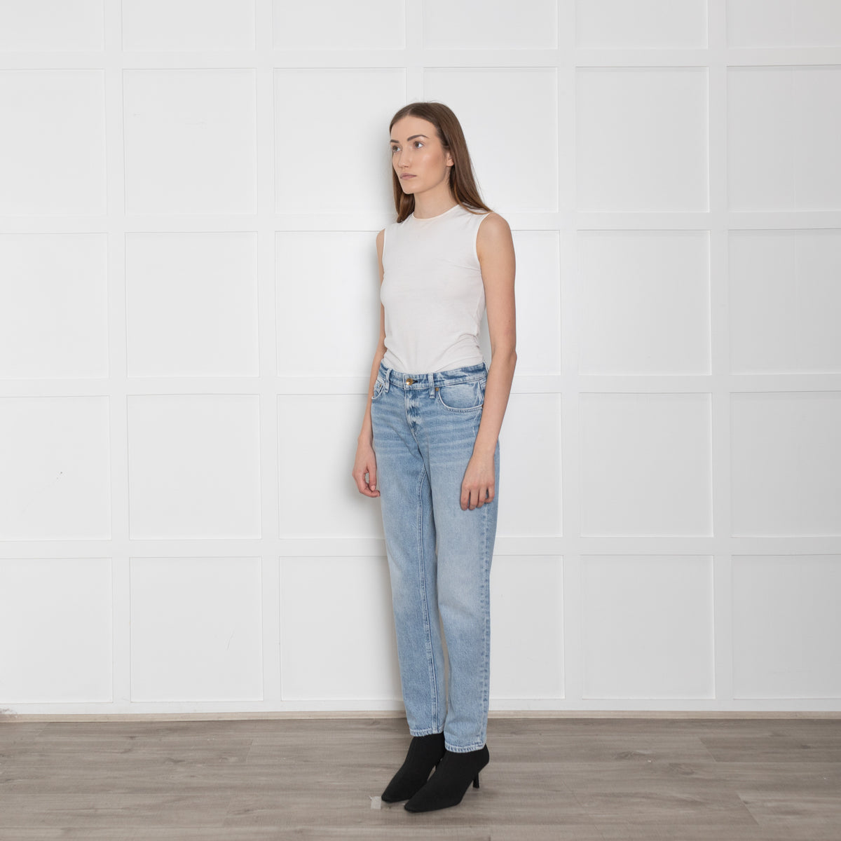 Rag & Bone Pale Wash Boyfriend Jeans