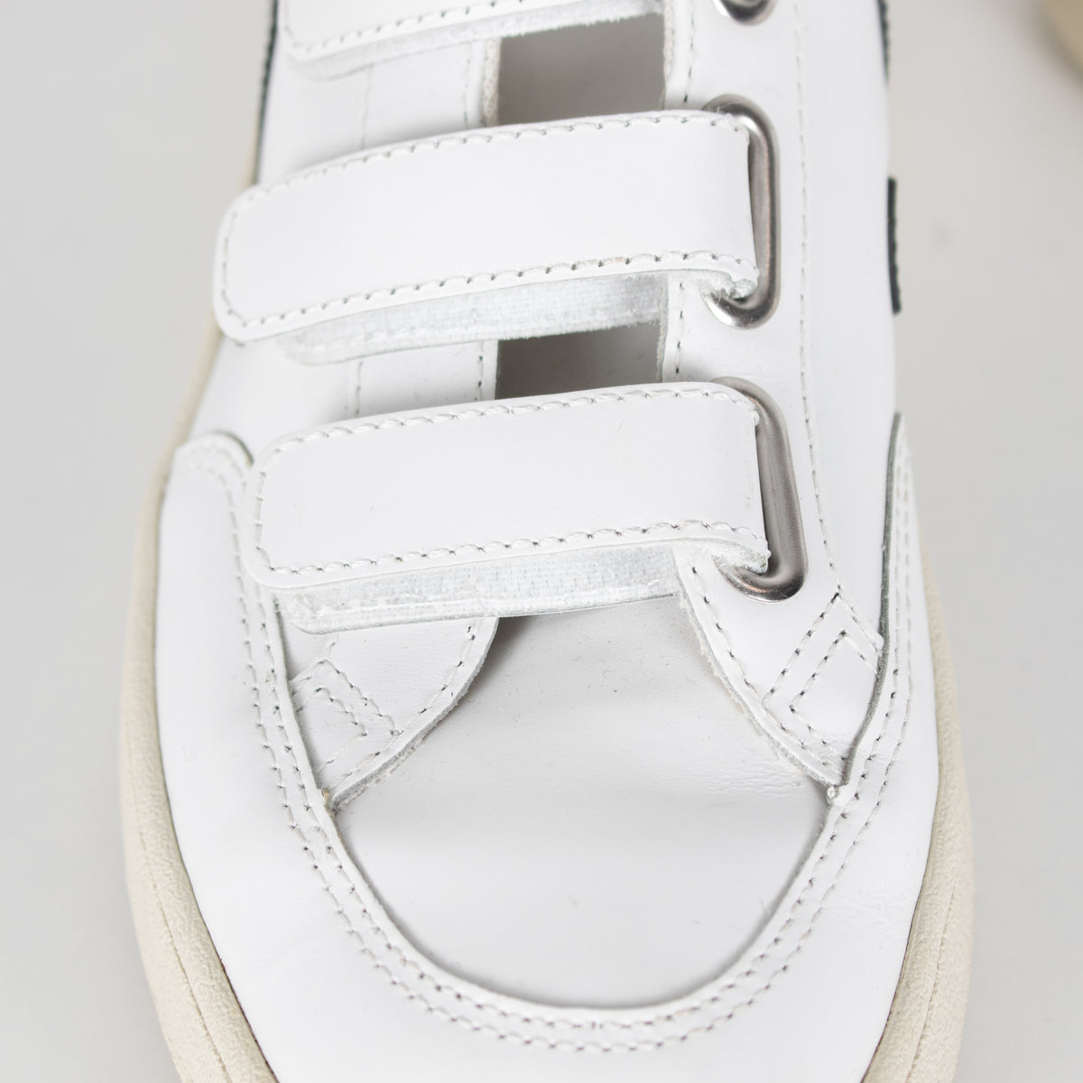 Veja White Velcro Logo Trainers
