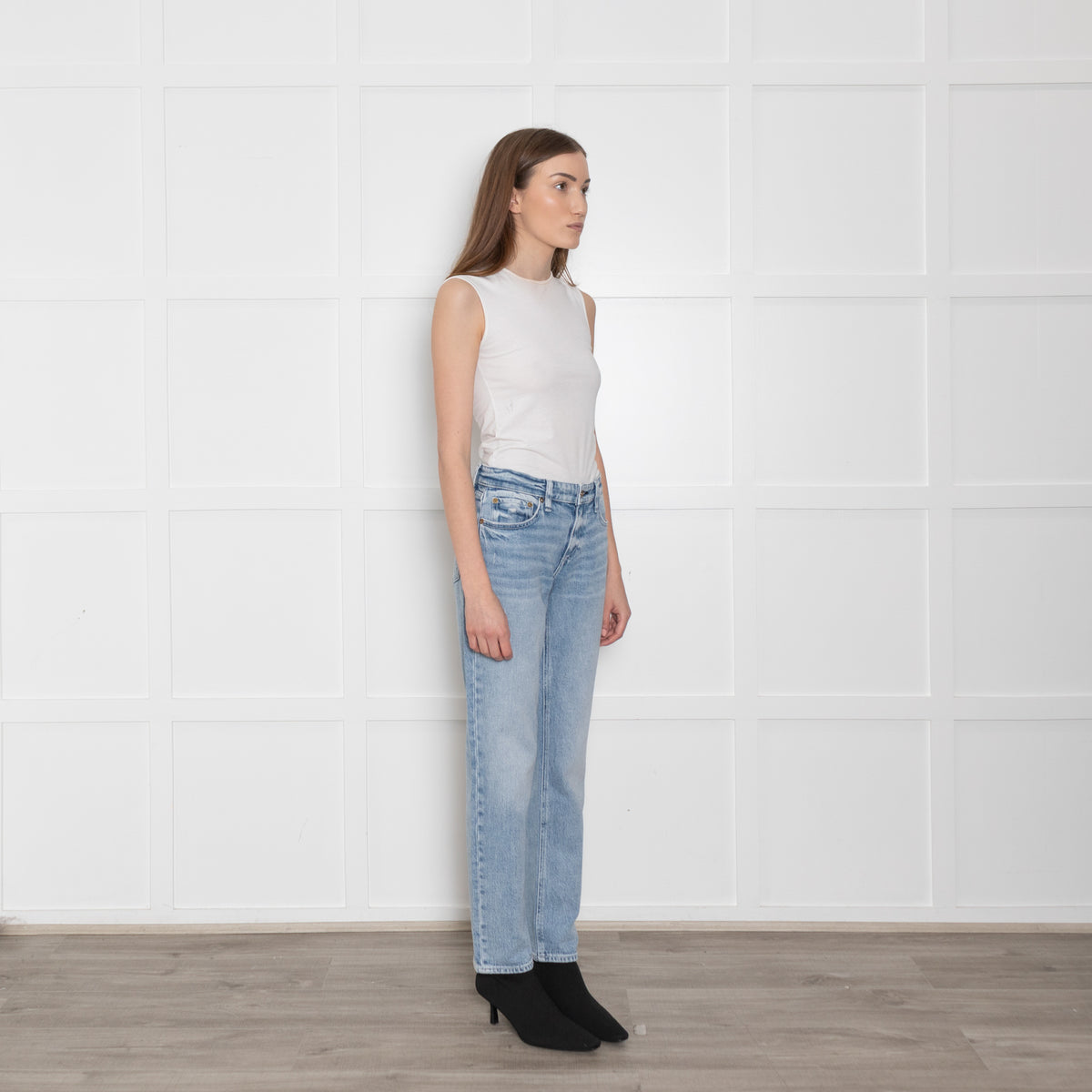 Rag & Bone Pale Wash Boyfriend Jeans