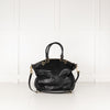 Coach Black Leather Gold Hardware Madison Lindsey Bag