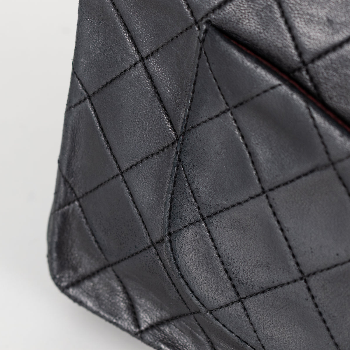 Chanel Vintage Medium Black Double Flap Shoulder Bag