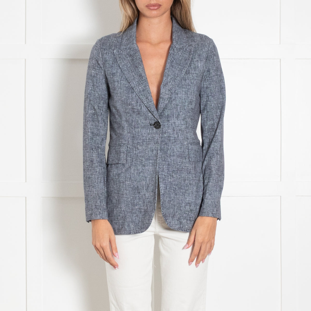 Circolo 1901 Blue Cotton Blazer Jacket