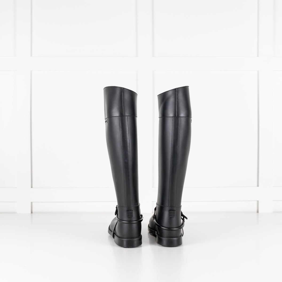 Givenchy Black Rubber Riding Boots