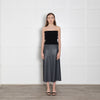 Max Mara Leisure Grey Faux Leather A Line skirt