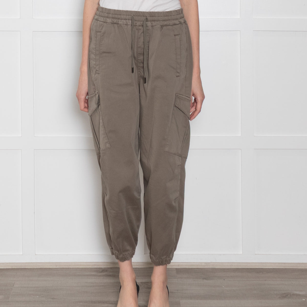 Adriano Goldschmied Khaki Elastic ankle Trousers