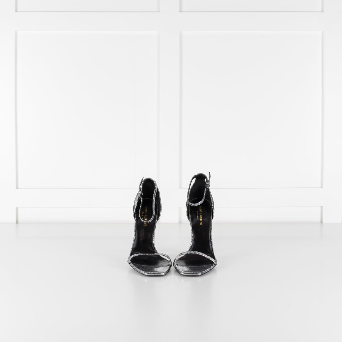 YSL Silver Opyum Sandal