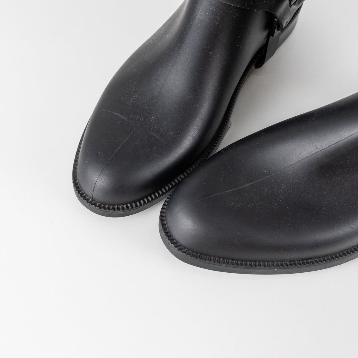 Givenchy Black Rubber Riding Boots