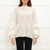 Sarah Pacini Cream Mohair Roundneck Jumper