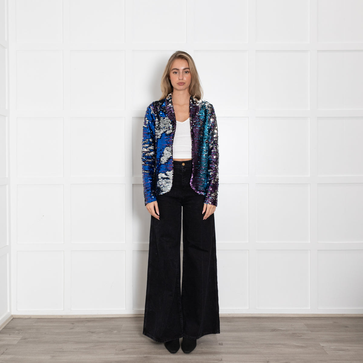 Rock The Jumpsuit Multi Colour Sequin Jacket