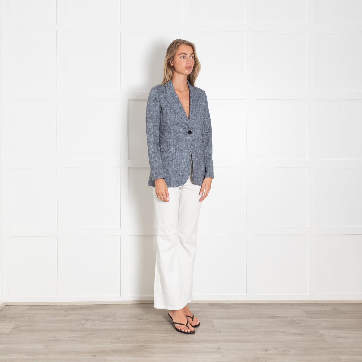 Circolo 1901 Blue Cotton Blazer Jacket