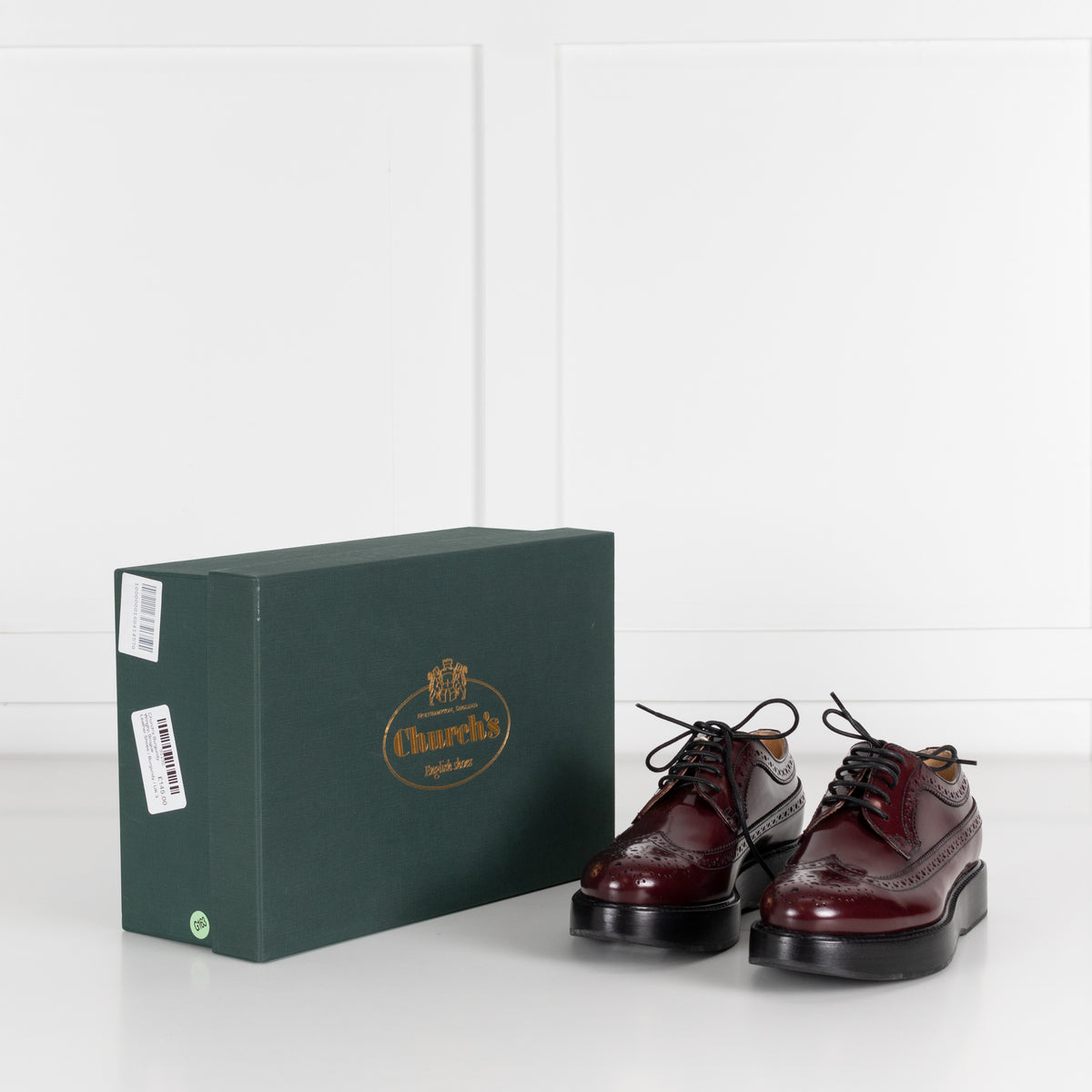 Church's Burgundy Wingtip Brogue Leather Shoes