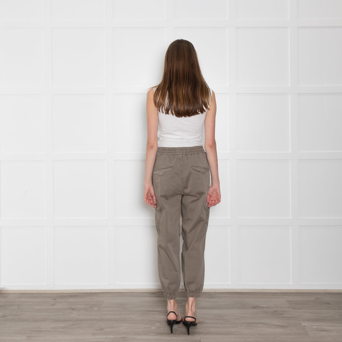 Adriano Goldschmied Khaki Elastic ankle Trousers