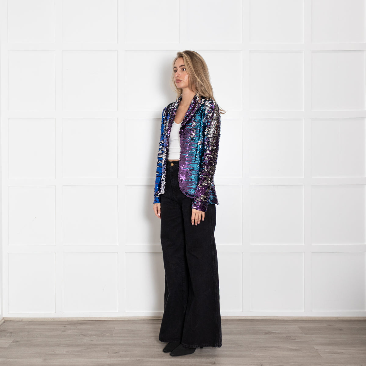 Rock The Jumpsuit Multi Colour Sequin Jacket