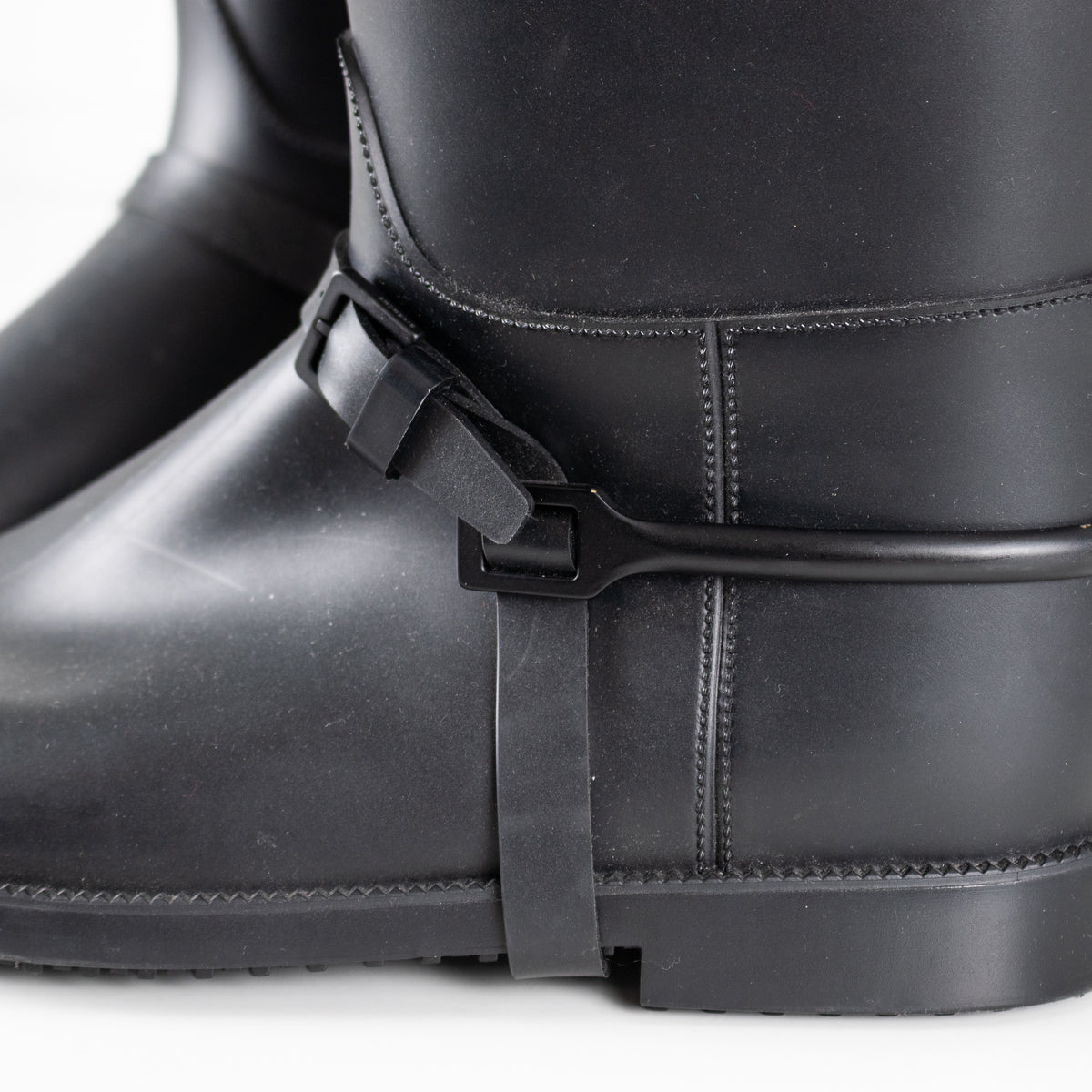 Givenchy Black Rubber Riding Boots