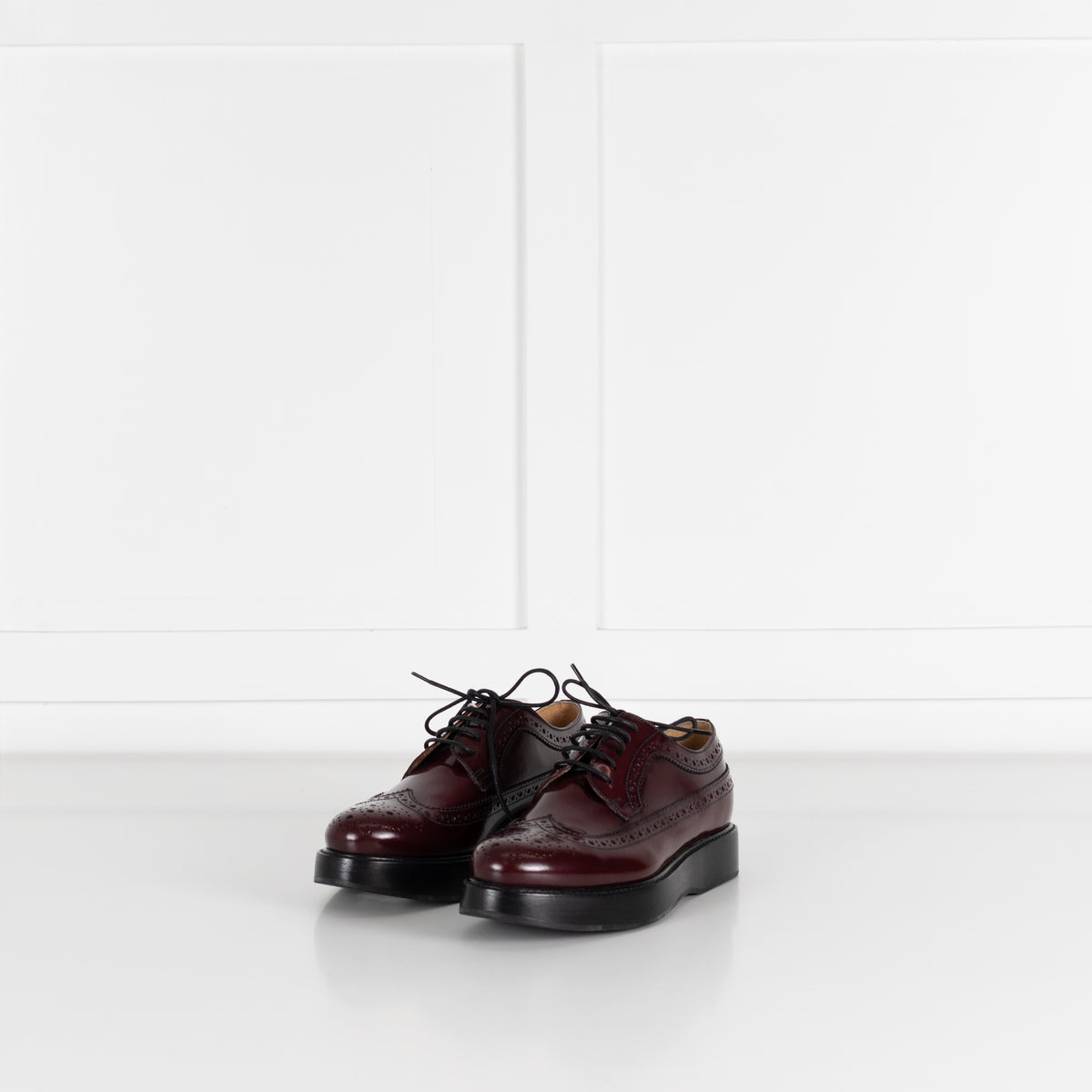 Church's Burgundy Wingtip Brogue Leather Shoes