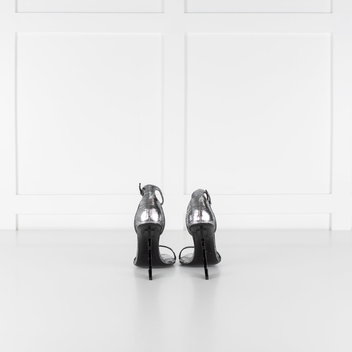 YSL Silver Opyum Sandal