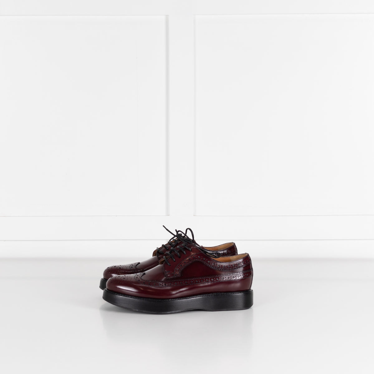 Church's Burgundy Wingtip Brogue Leather Shoes