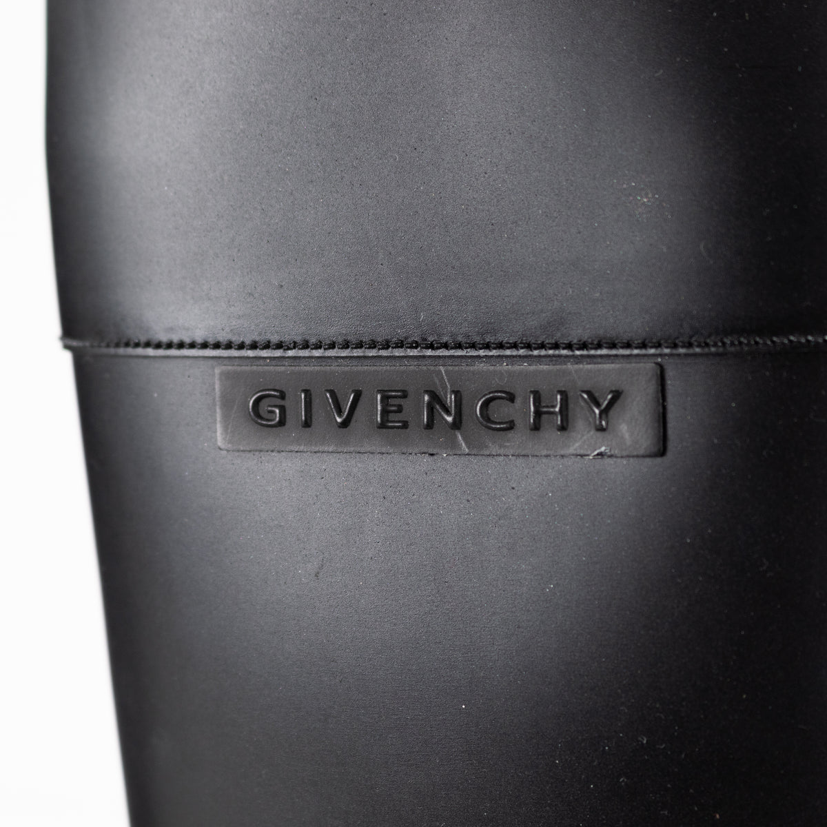 Givenchy Black Rubber Riding Boots