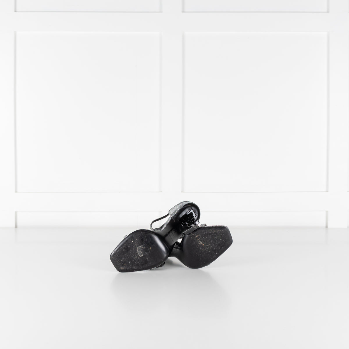 YSL Silver Opyum Sandal