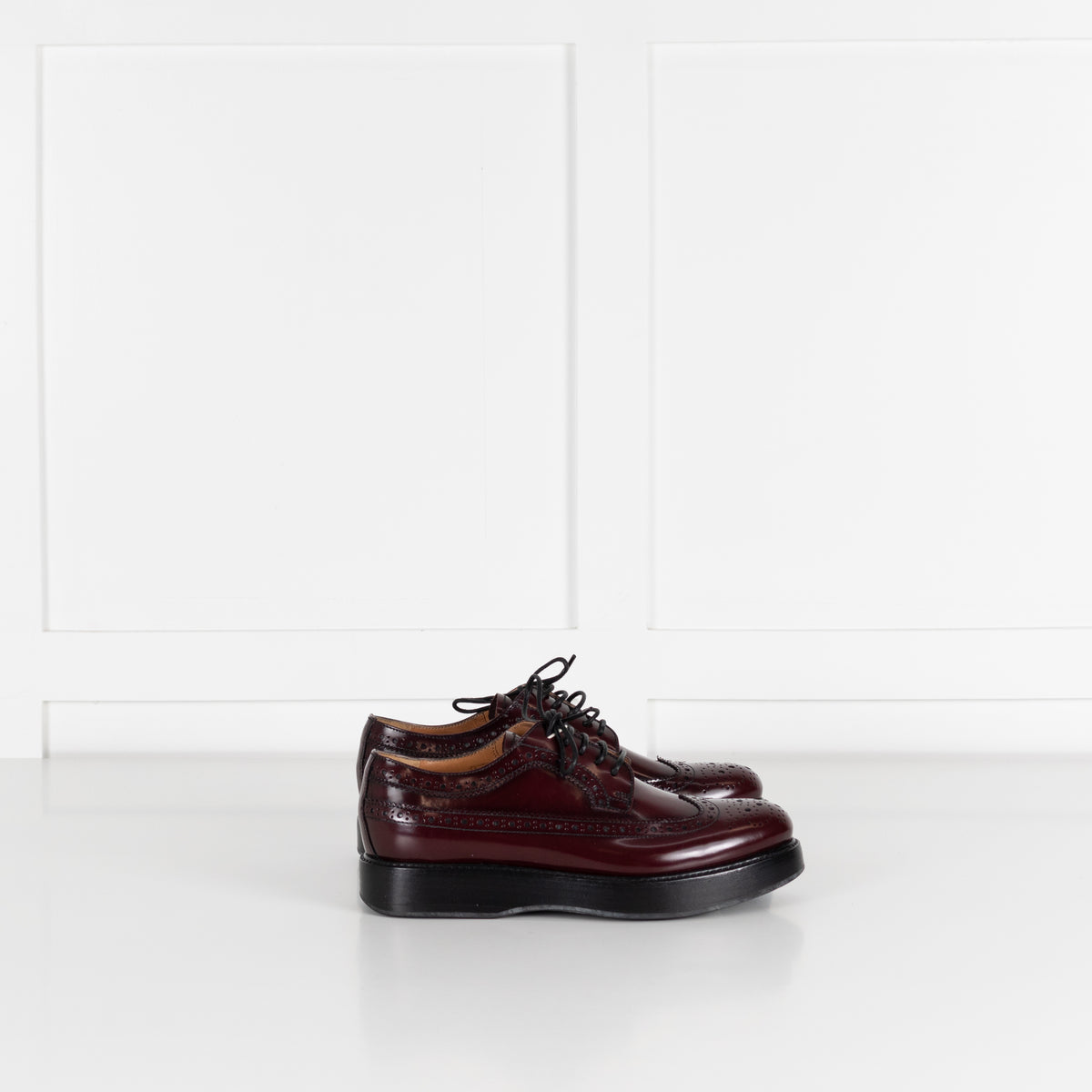 Church's Burgundy Wingtip Brogue Leather Shoes
